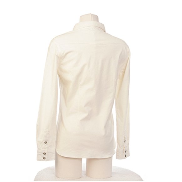 Woolrich Corduroy Button up Shirt Off White NWT - Picture 4 of 5